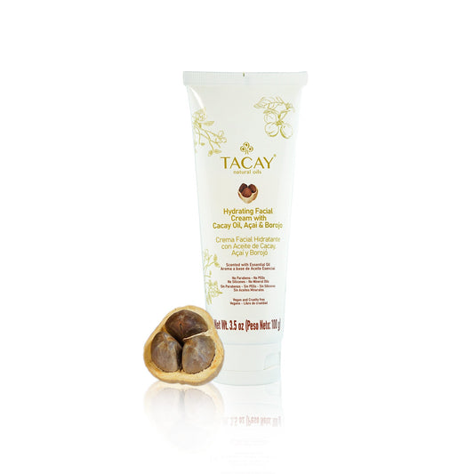 Tacay Hydrating Facial Cream made with cold-pressed Colombian cacay oil